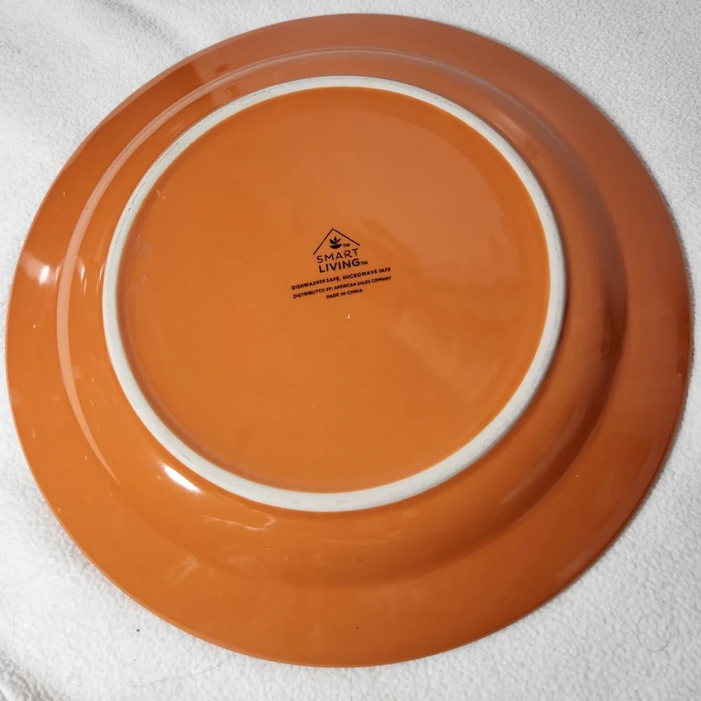 Smart Living Orange Dinner Plate